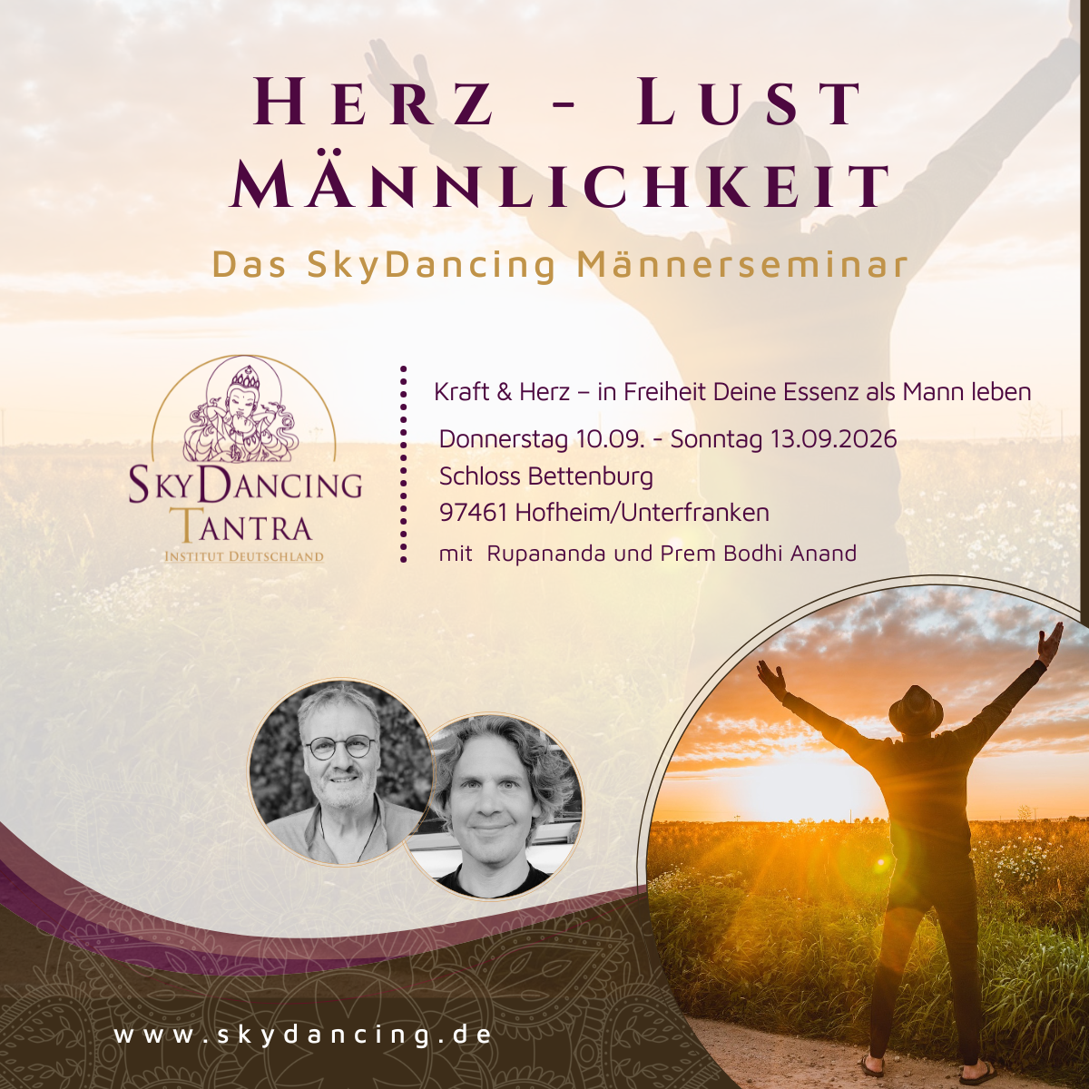 Ein Männerseminar zu Potenzialen, Wahrheit, Präsenz und deren Verkörperung